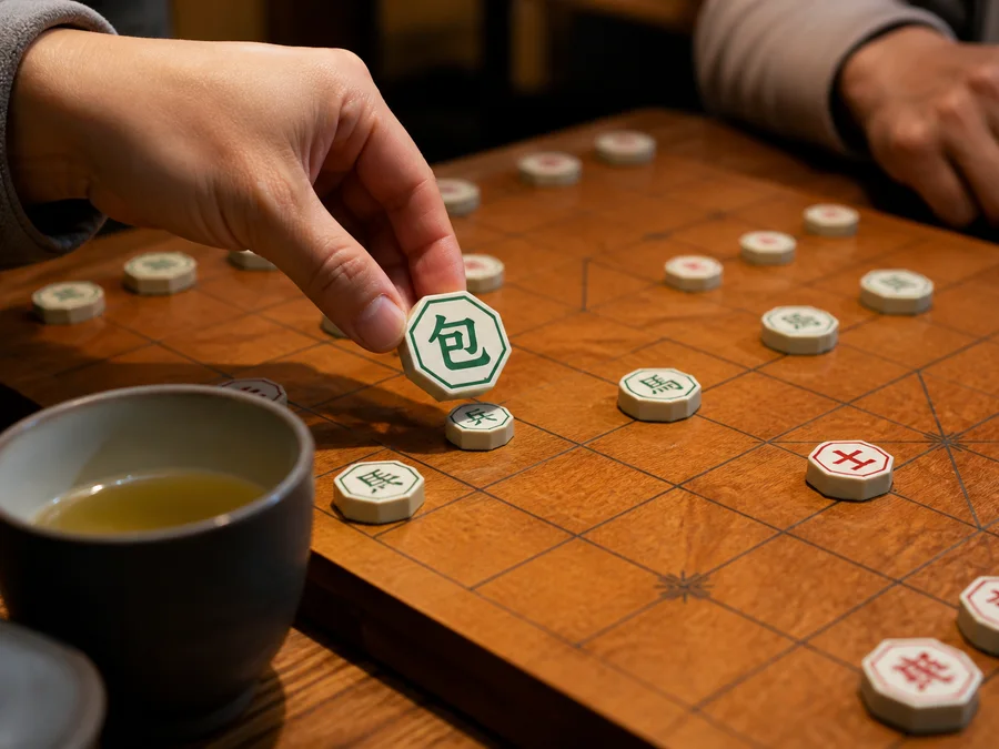 Janggi AI play with difficulty settings, hints, undo, and replay