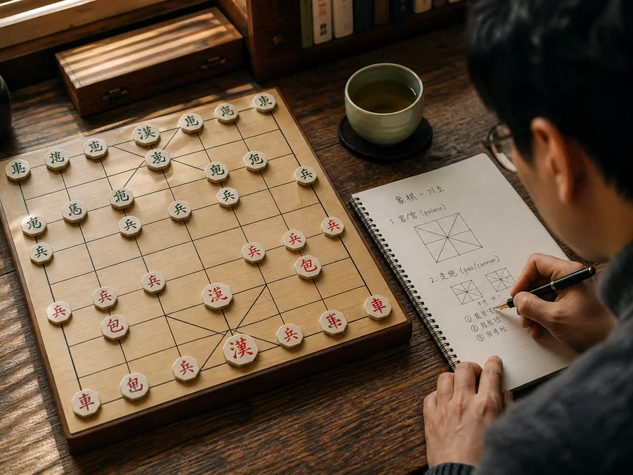 Replaying a same-device Janggi game from the move list