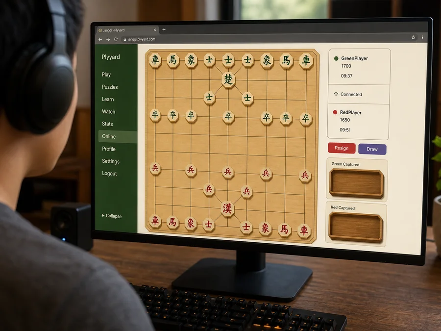 Leave, reconnect, and close-room states for online Janggi